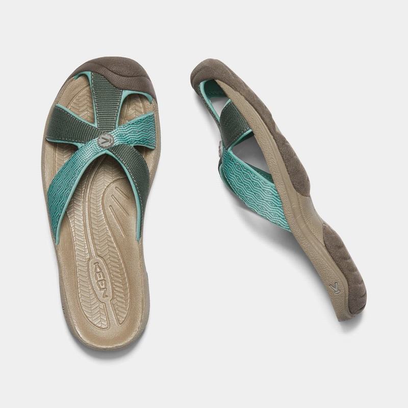 Keen Bali Beach Closed-toe Womens Sandals Green Sale (1569-LTGAZ)